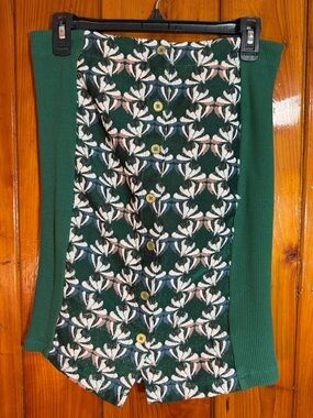 Dolan green brocade pencil skirt size XS